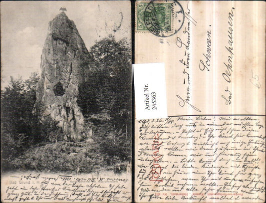 245363,Bad Grund im Harz Kaiserdenkmal am Hübichenstein