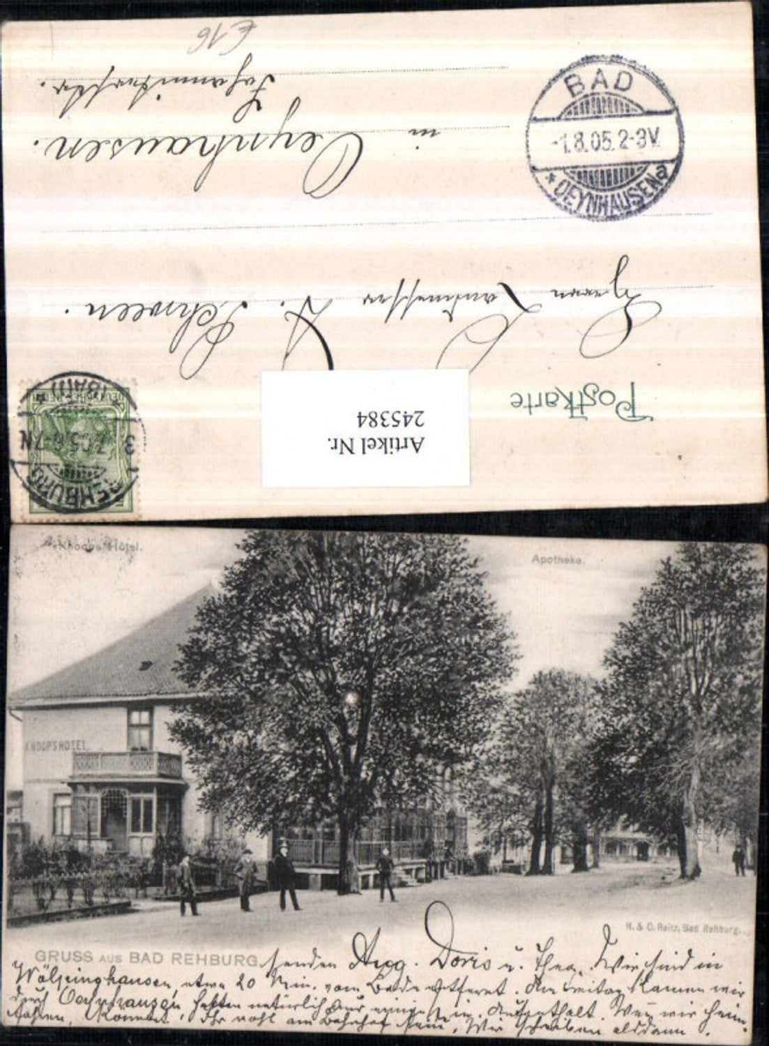 245384,Gruß aus Bad Rehburg Knoops Hotel Apotheke