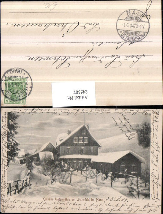 245387,Kurhaus Untermühle b. Zellerfeld im Harz Winterbild