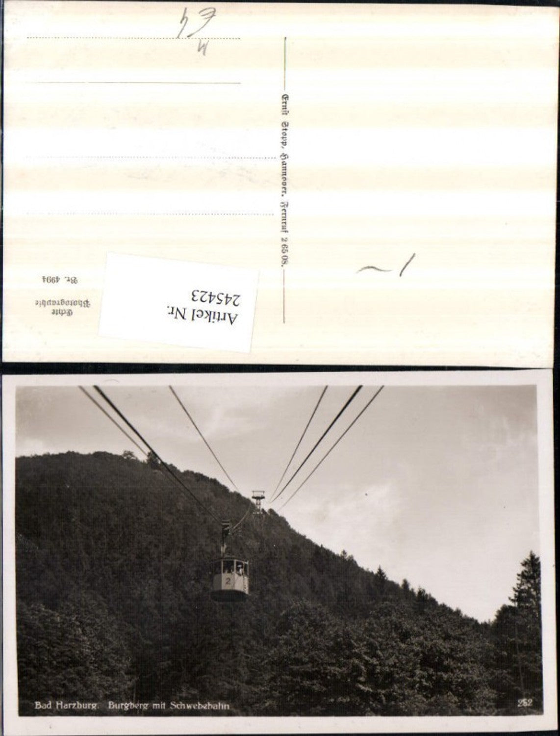 245423,Bad Harzburg Burgberg m. Schwebebahn Seilbahn