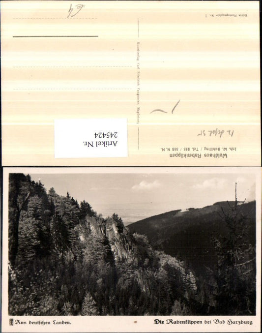 245424,Die Rabenklippen b. Bad Harzburg