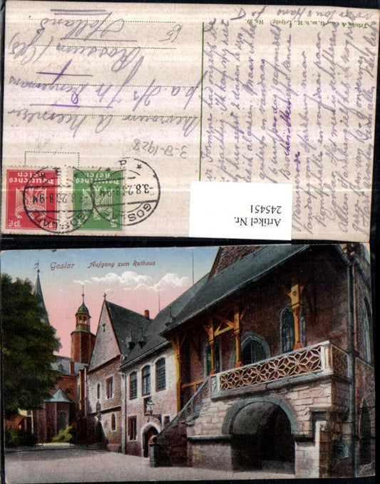245451,Goslar Aufgang zum Rathaus