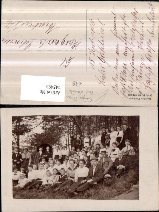 245493,Foto AK Forst in Lausitz Sänger Verein Gruppenfoto