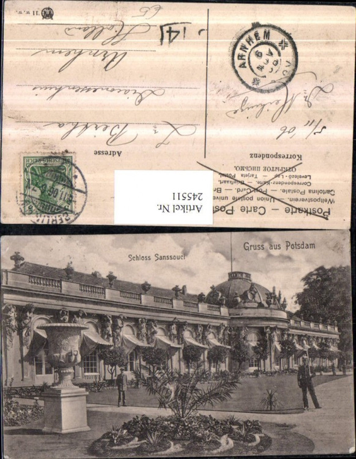 245511,Gruß aus Potsdam Schloss Sanssouci