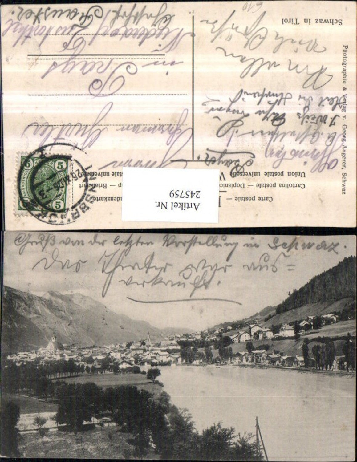 Alte Ansichtskarte – Old Postcard