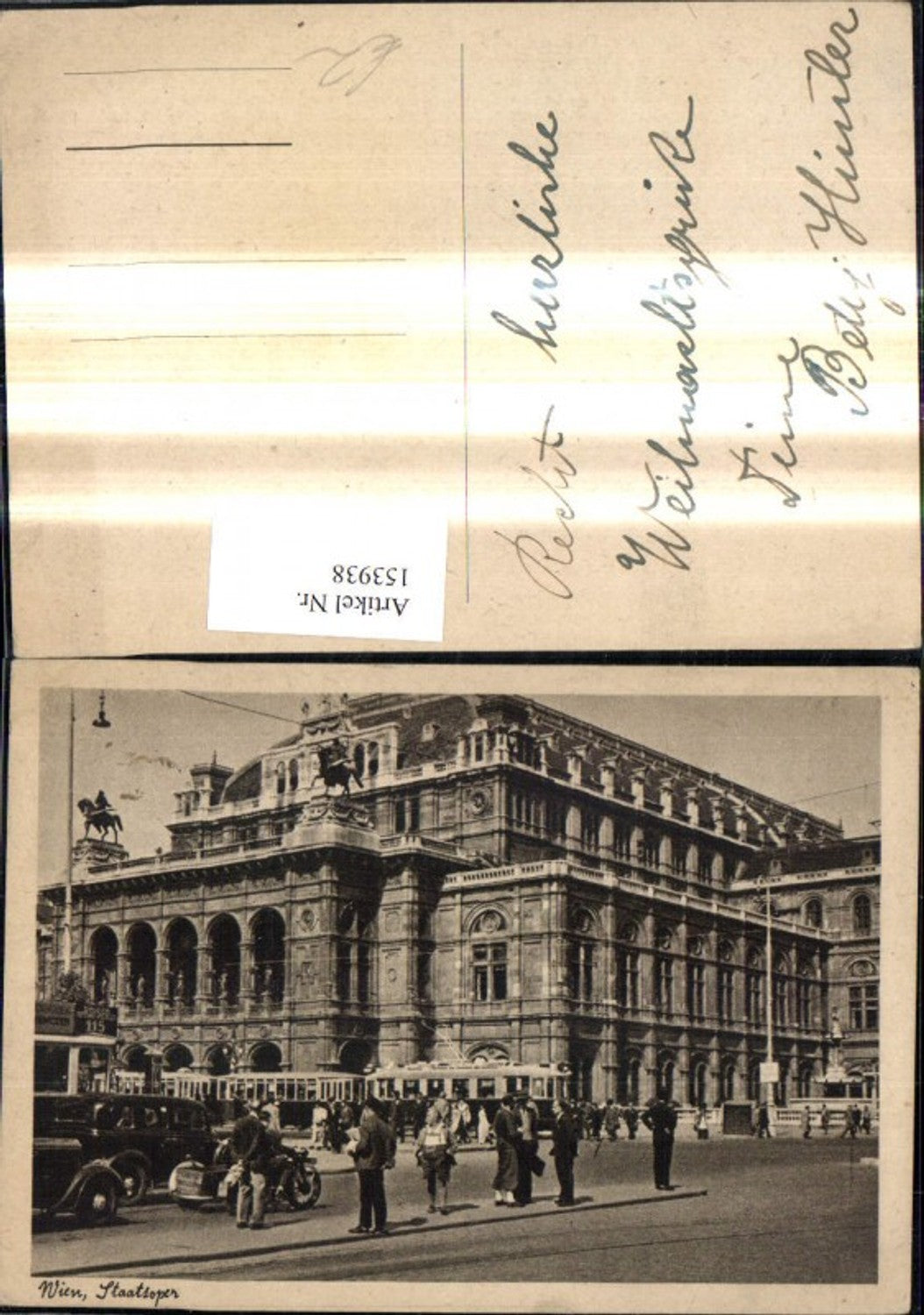 153938,Wien Staatsoper Oper Strassenbahn Auto