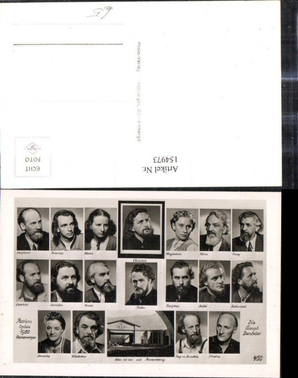 154973,Foto Ak Passionsspiele 1950 Oberammergau Schauspieler