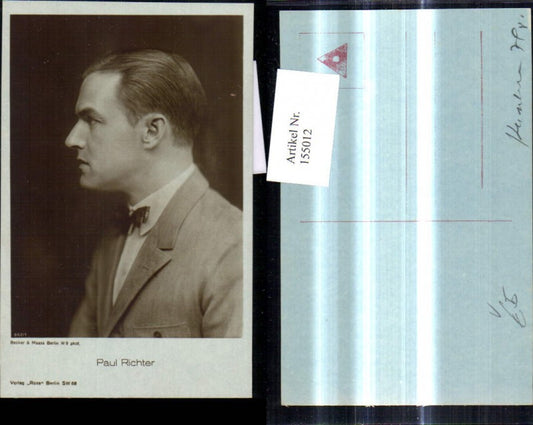 155012,Paul Richter Schauspieler Sänger pub Ross 862/1
