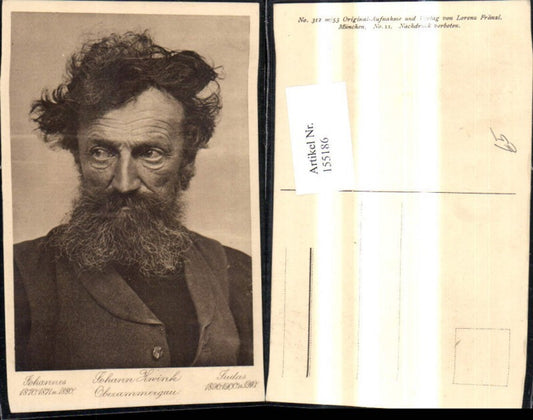 155186,Johann Zwink Oberammergau Schauspieler Passionsspiele Judas