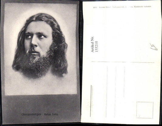 155210,Anton Lang Oberammergau Passionsspiele Schauspieler Jesus