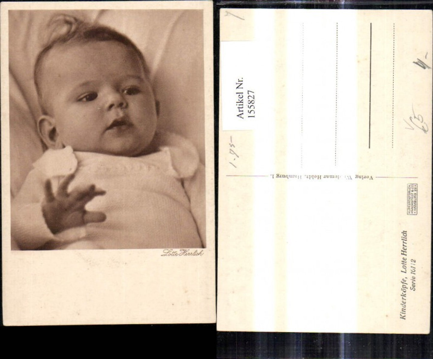 155827,Künstler Ak Lotte Herrlich Serie 101/2 Kinderköpfe Portrait