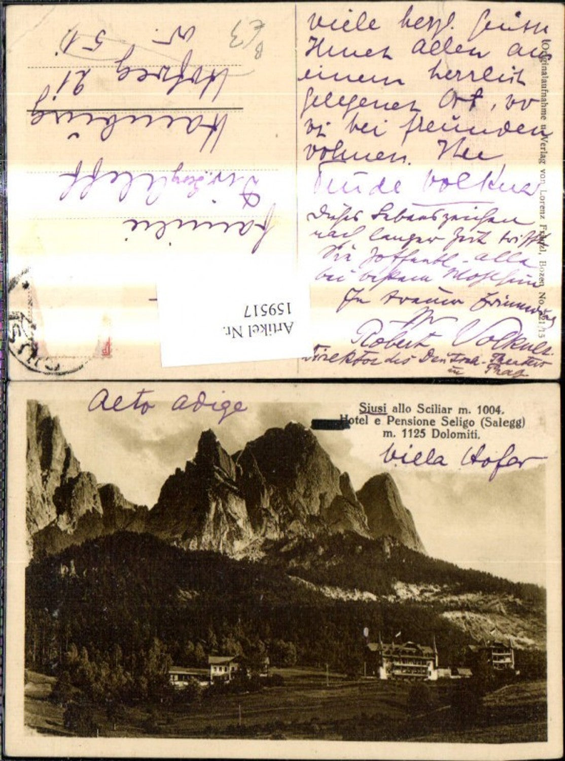 Alte Ansichtskarte – Old Postcard