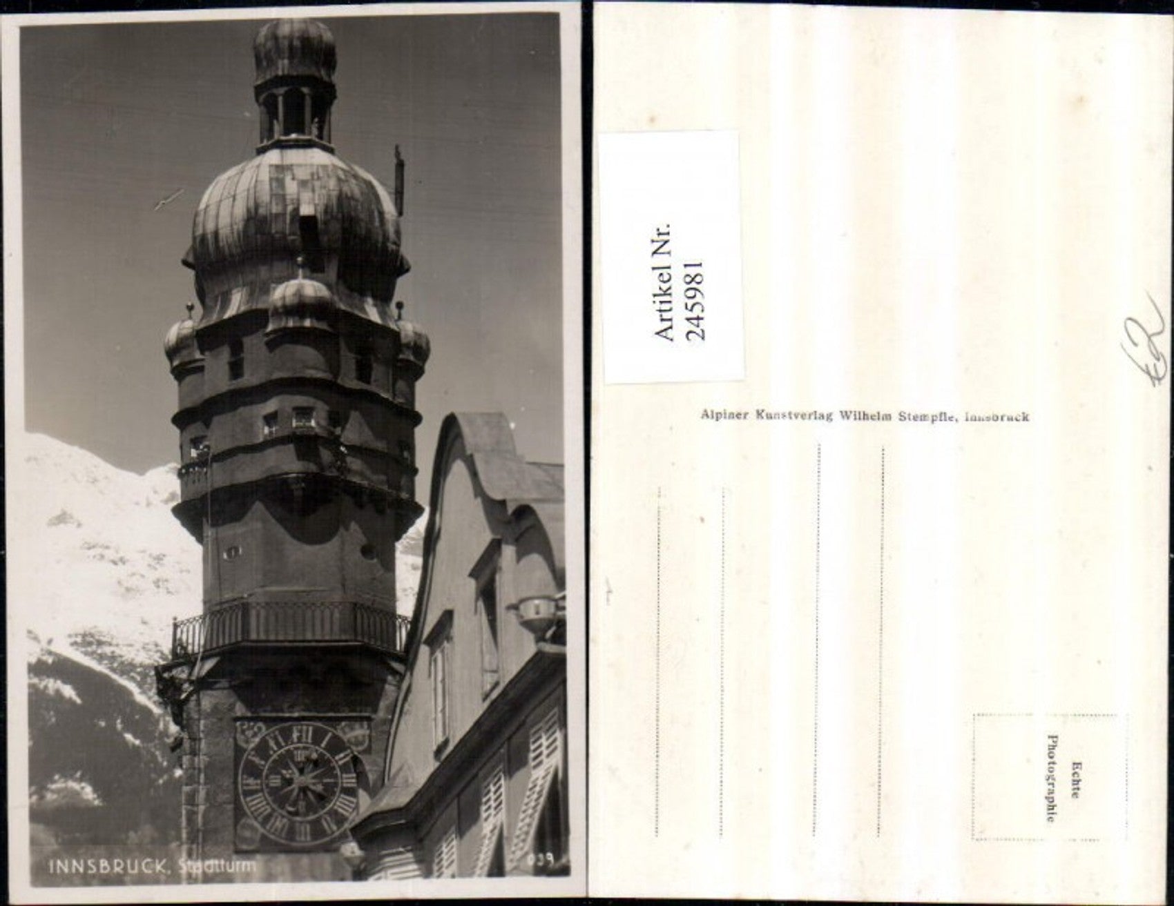 Alte Ansichtskarte – Old Postcard