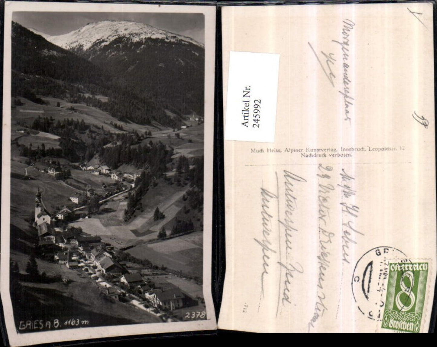 Alte Ansichtskarte – Old Postcard