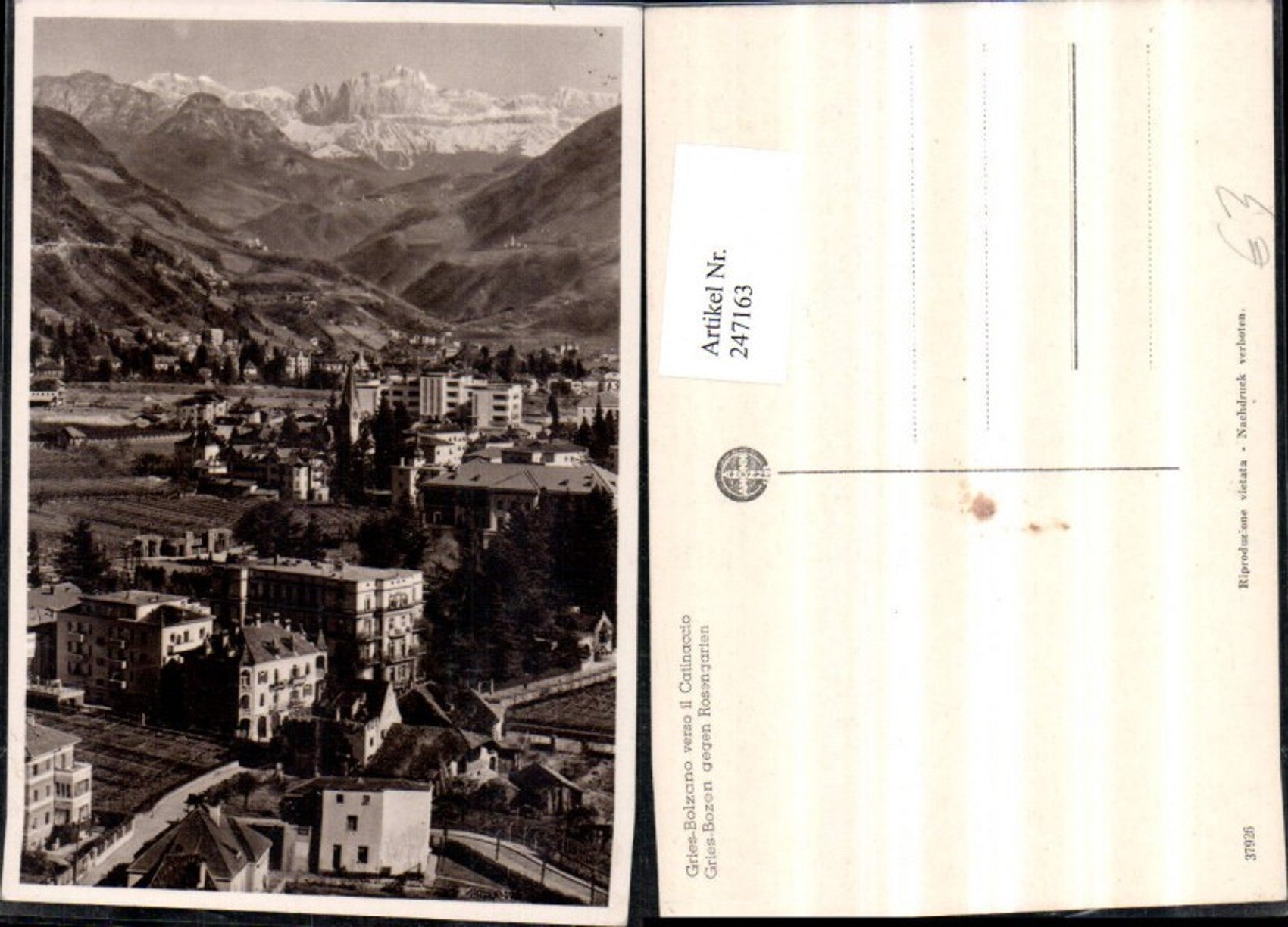 Alte Ansichtskarte – Old Postcard