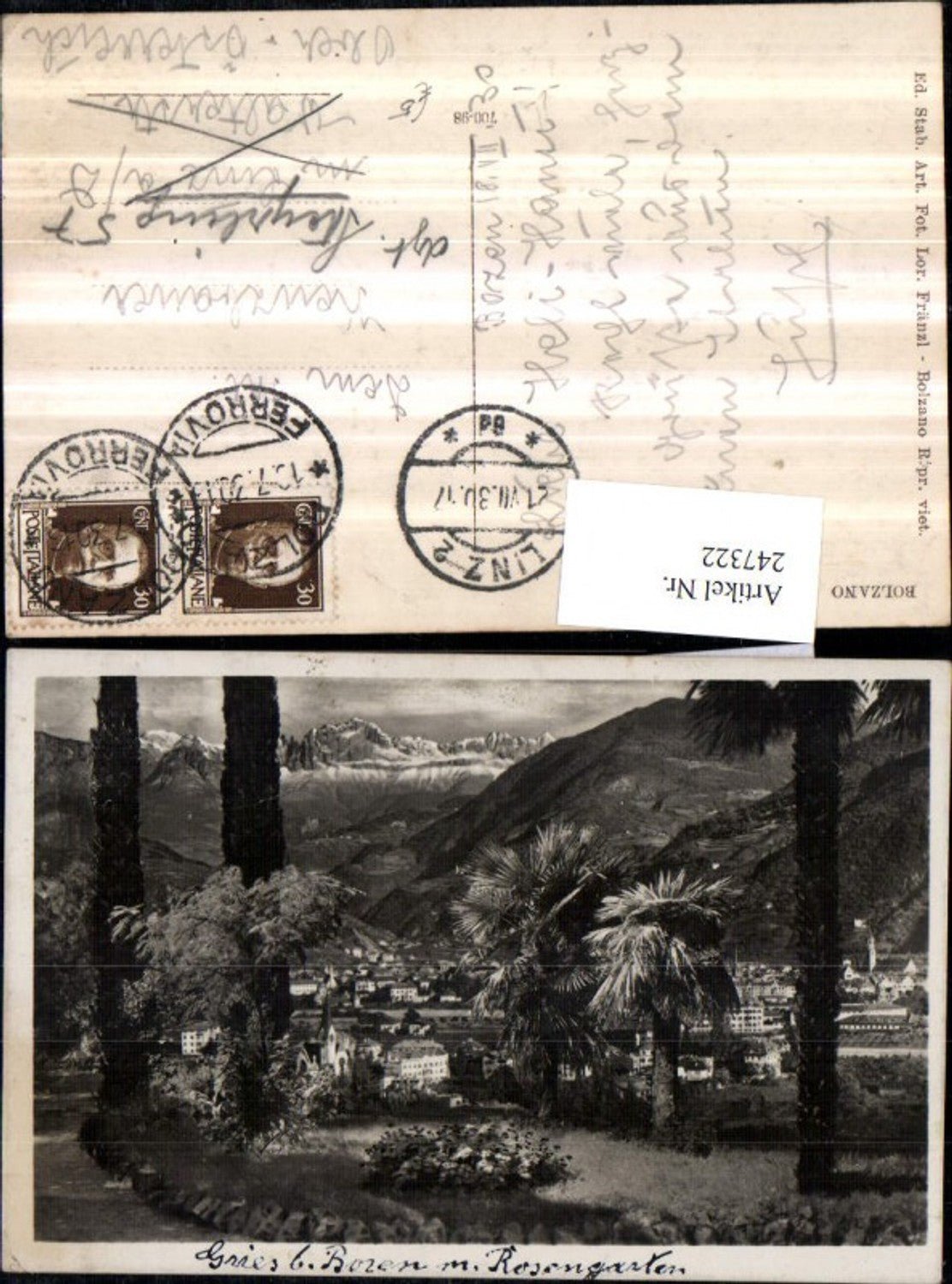 Alte Ansichtskarte – Old Postcard