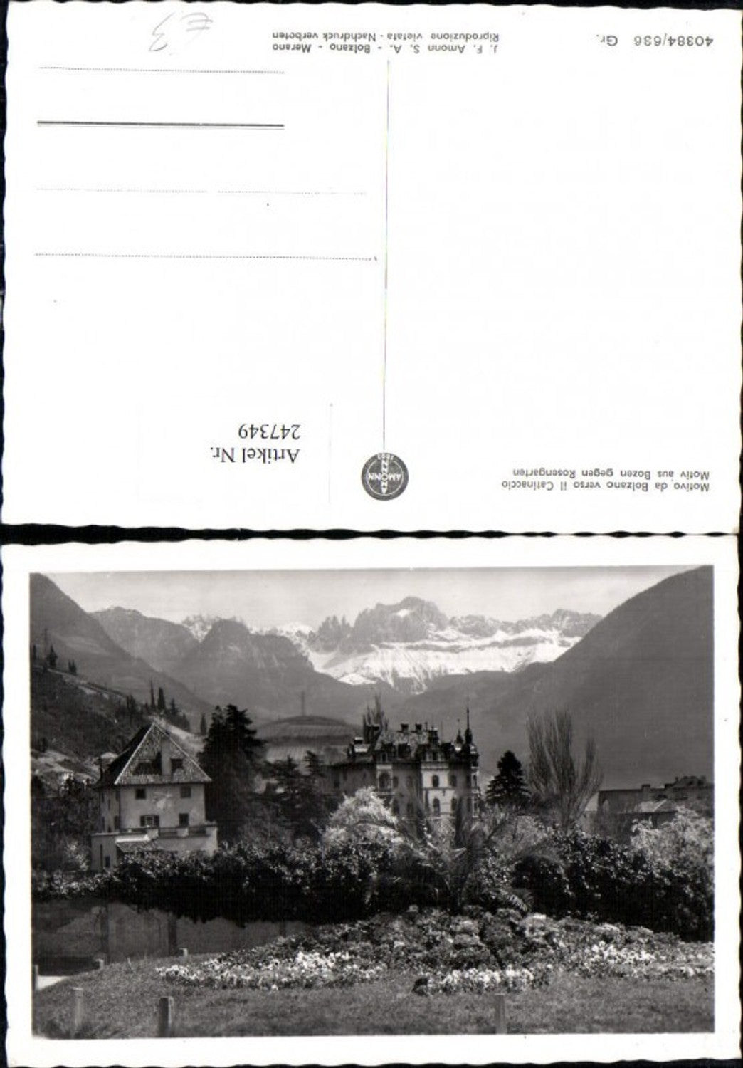 Alte Ansichtskarte – Old Postcard