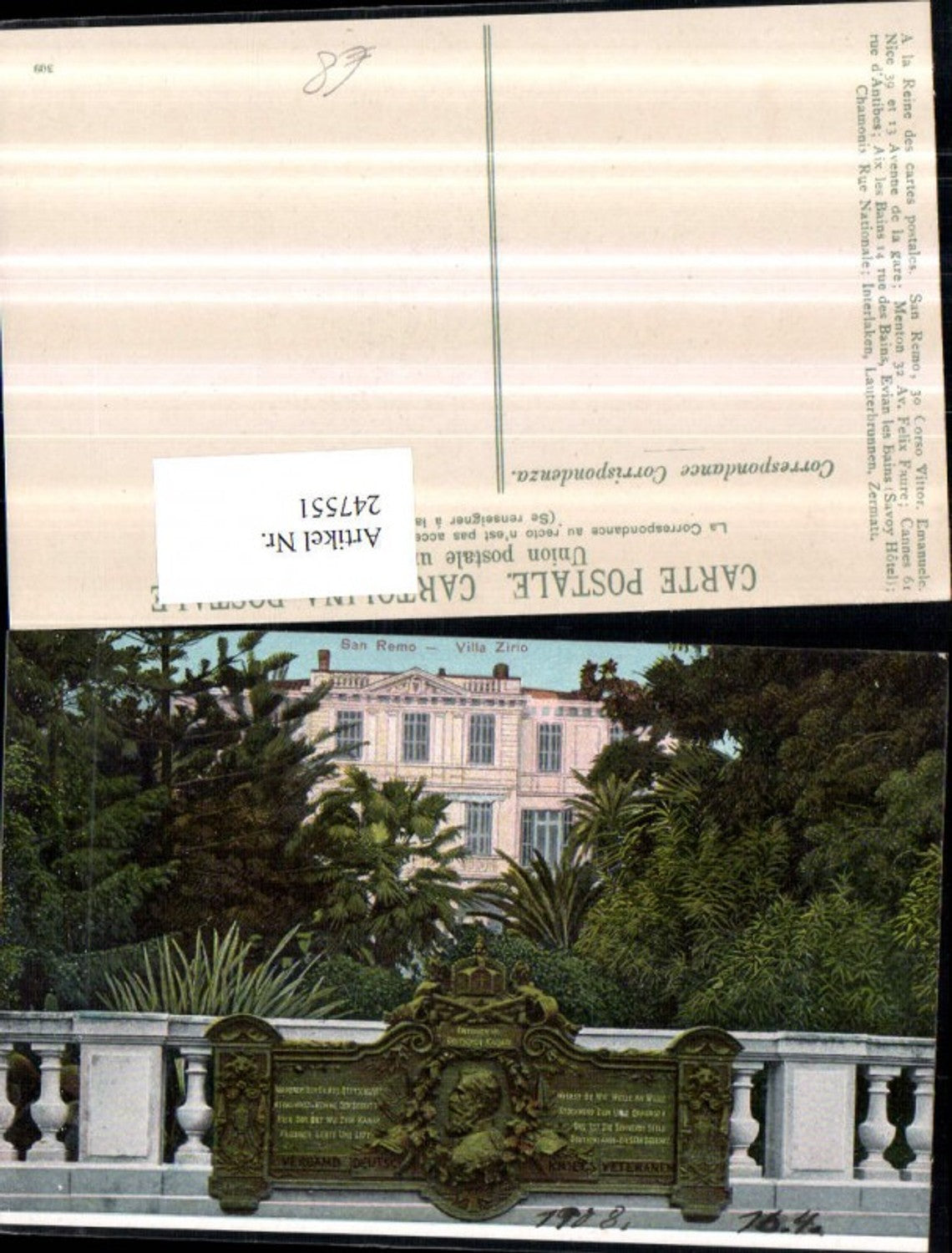 Alte Ansichtskarte – Old Postcard