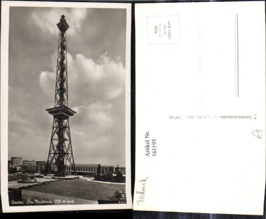 161195,Berlin Funkturm Turm