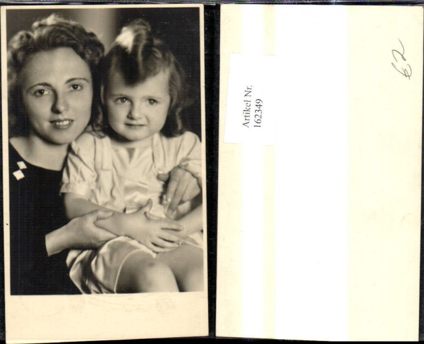 162349,Foto Ak Frau m. Mädchen Kind