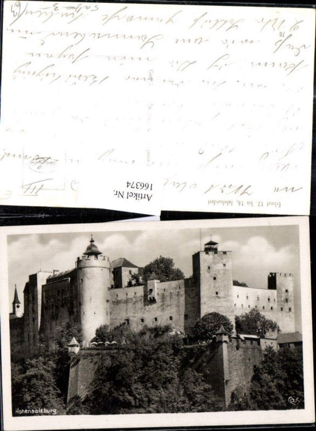 166374,Foto Ak Hohensalzburg Festung Salzburg