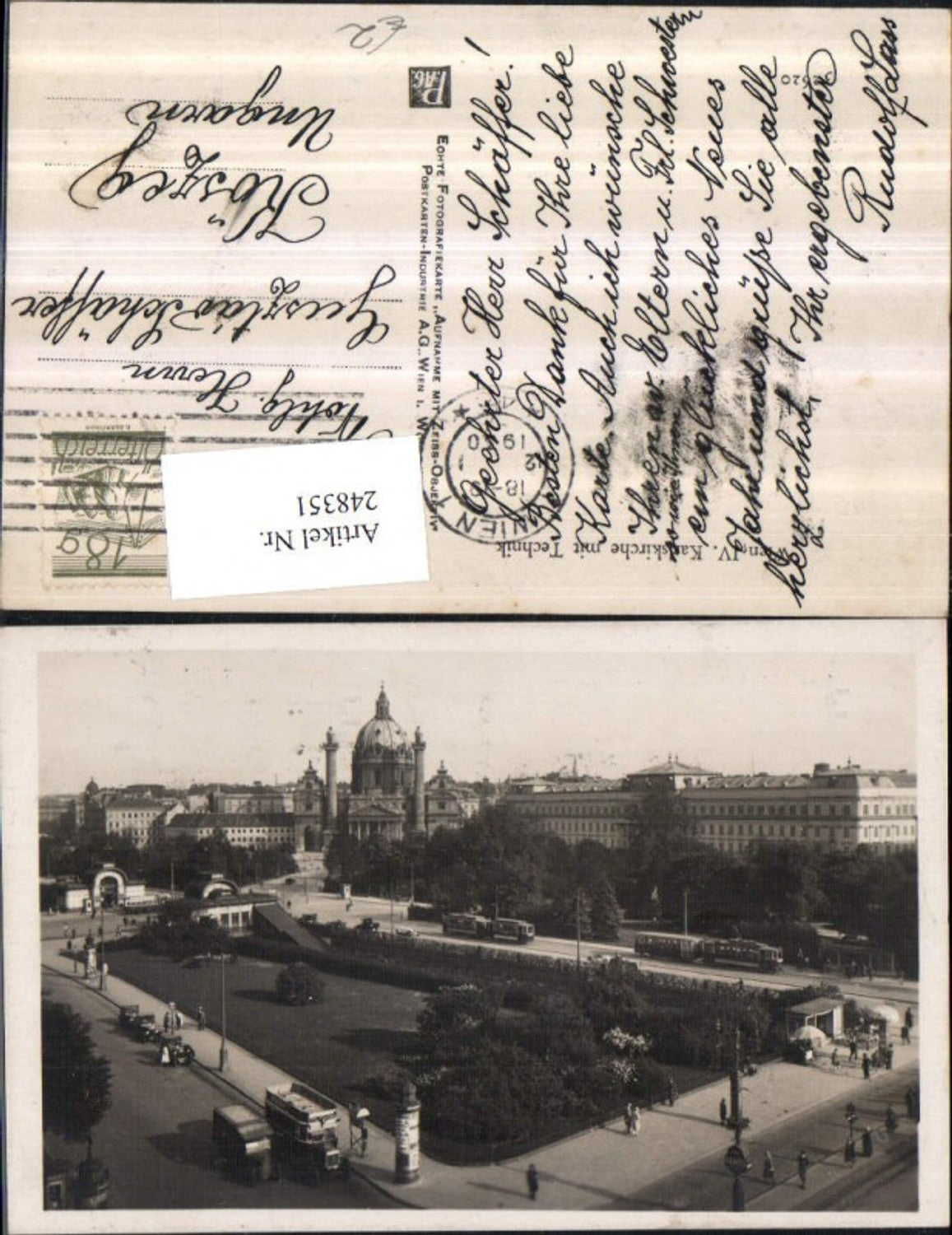 Alte Ansichtskarte – Old Postcard