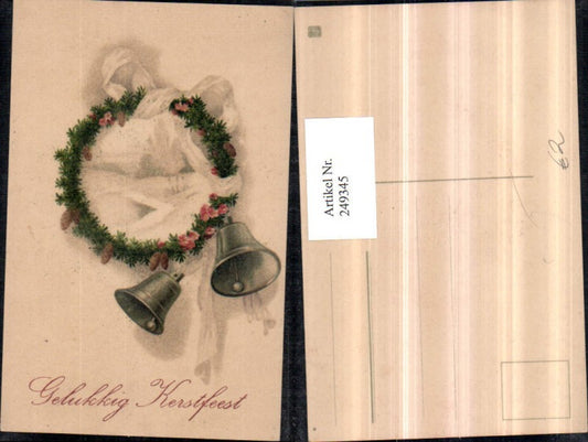249345, Christmas Winter Landscape Passepartout Fir Wreath Flowers Cones Bells