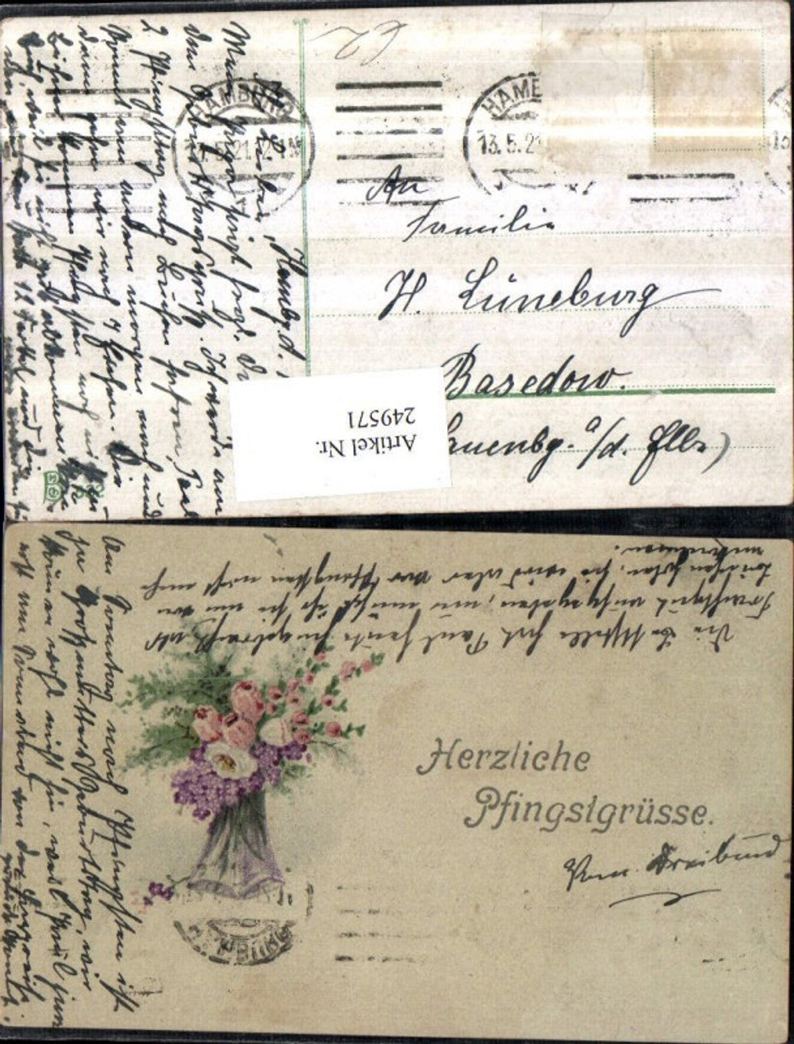 249571,Pfingsten Blumenstrauß Blumen Rosen Veilchen Vase
