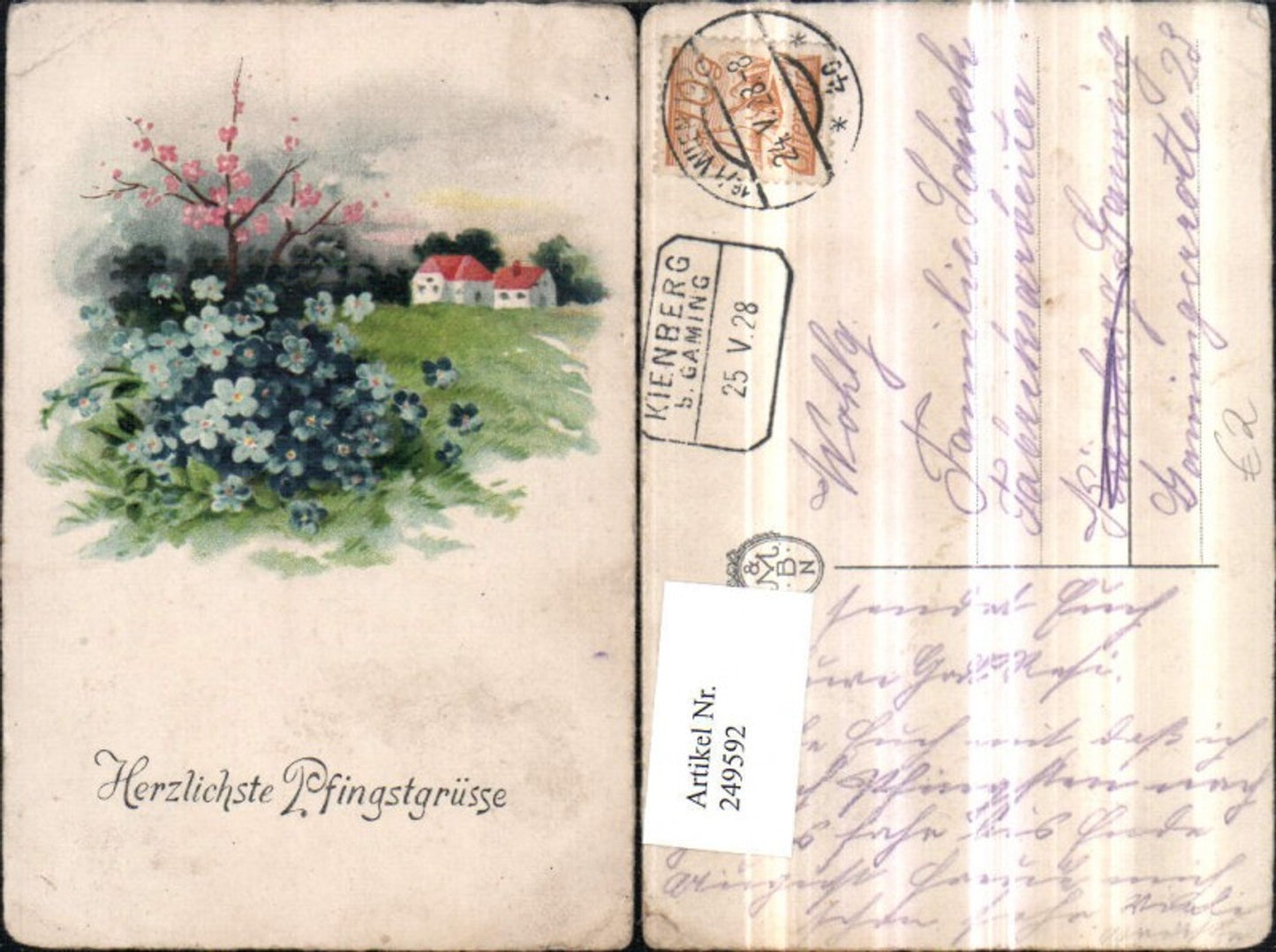 249592,Pfingsten Landschaft Blumen Vergissmeinnicht