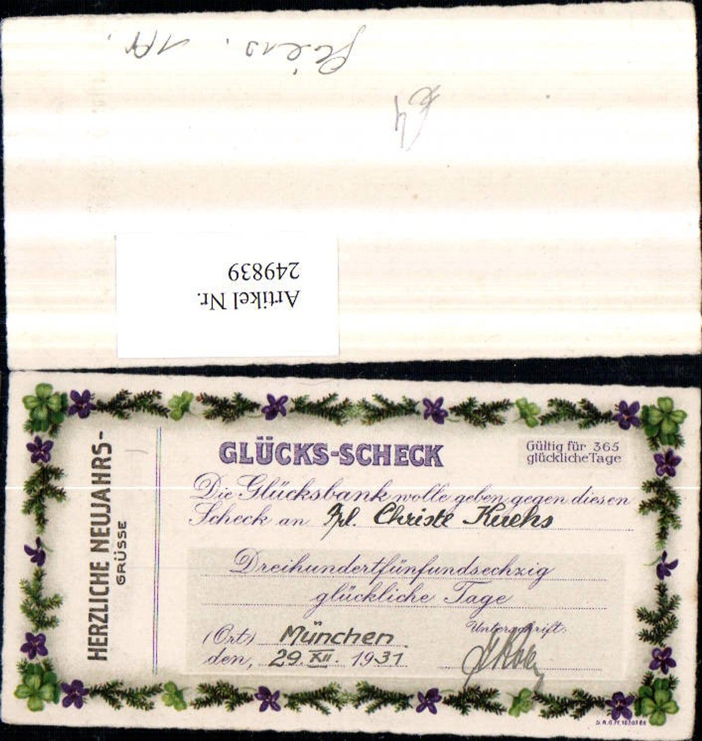 Alte Ansichtskarte – Old Postcard