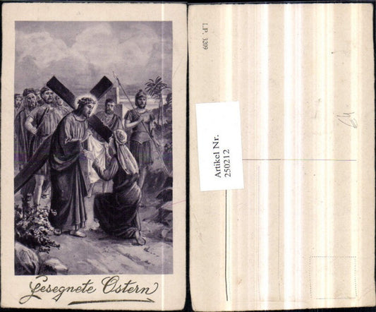 250212, Easter Jesus carries cross People spear