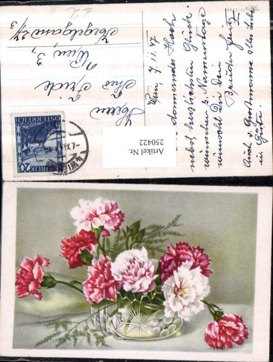 250422, Flowers Carnations Vase