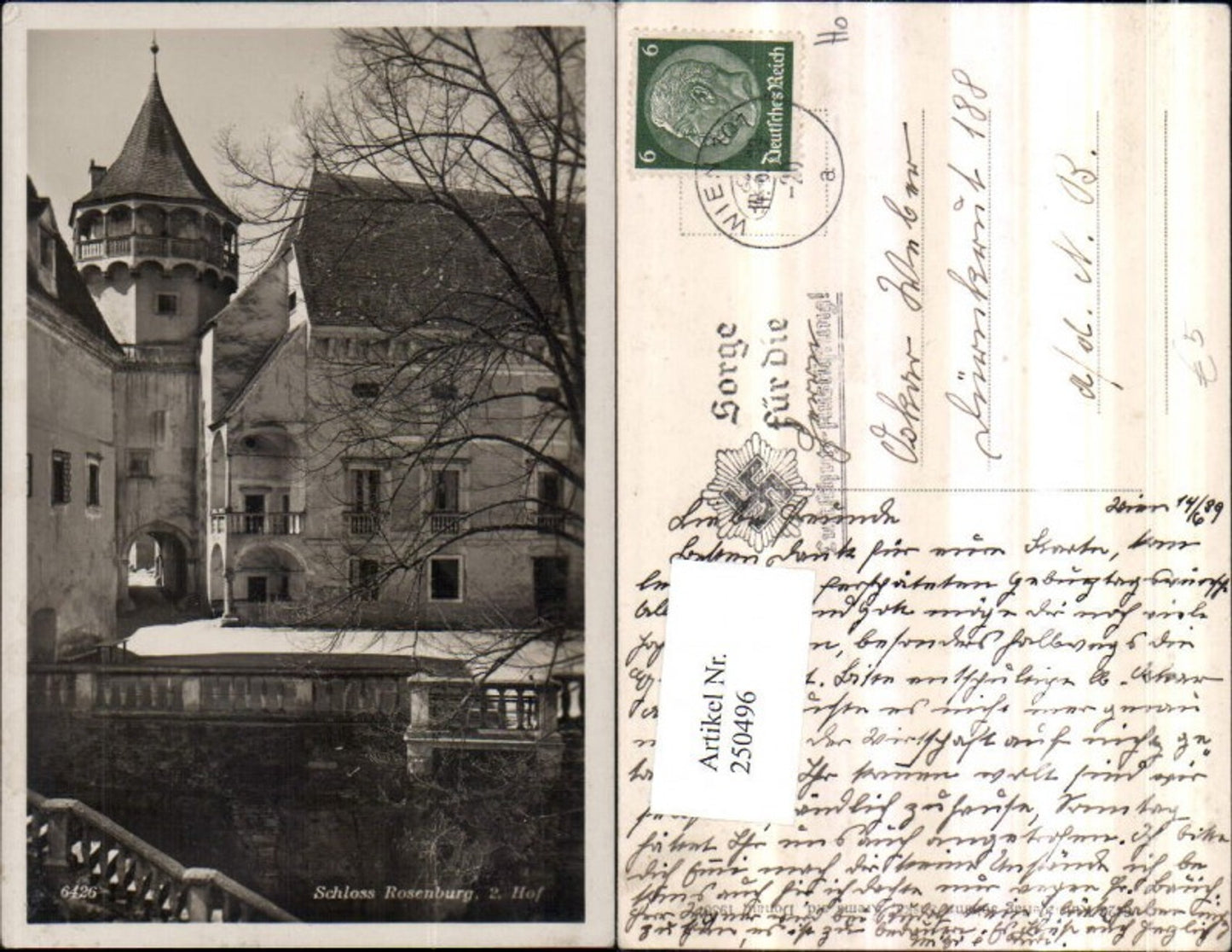 250496,Schloss Rosenburg 2. Hof Turm