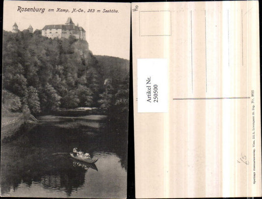 250500,Rosenburg am Kamp Schloss Burg Ruderboot pub Sperling 2625