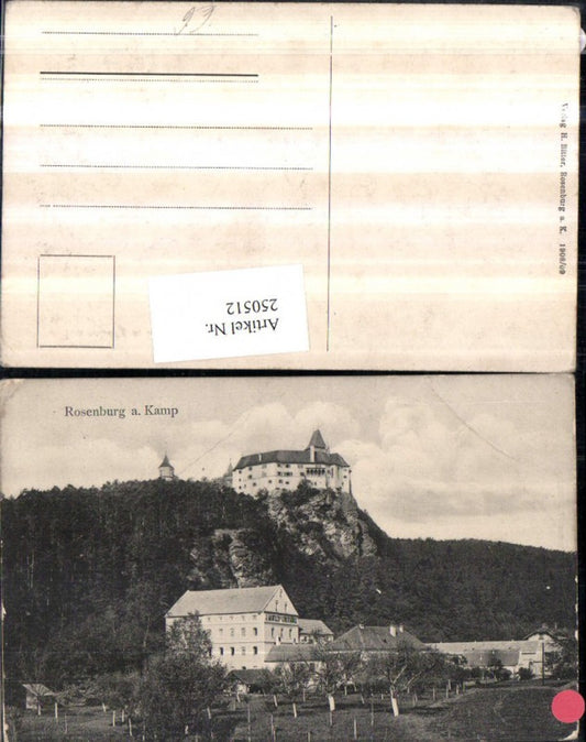 250512,Rosenburg am Kamp Schloss Kunstmühle J. Mantler