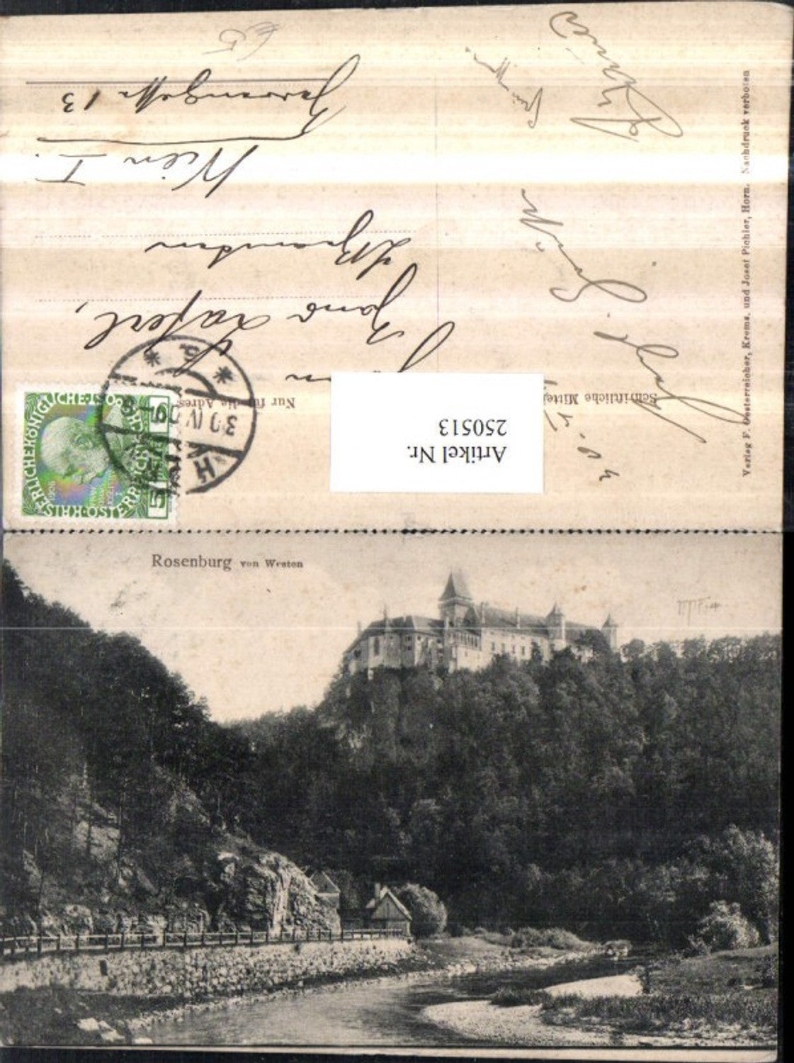 250513,Rosenburg am Kamp Schloss von Westen