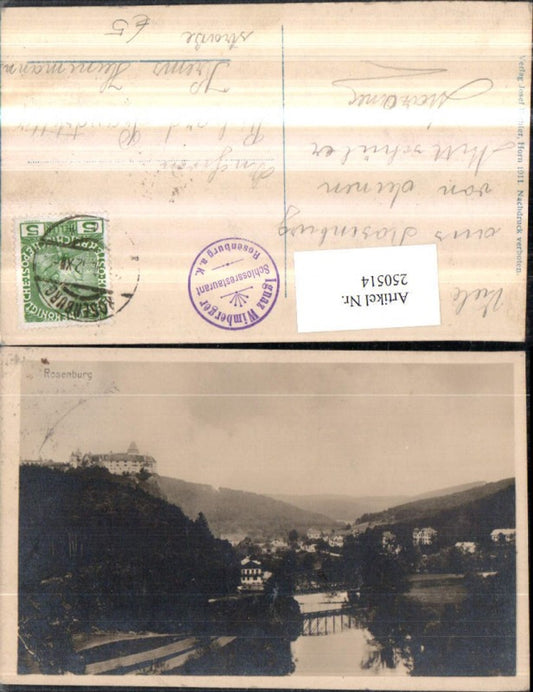 250514,Rosenburg am Kamp Teilansicht m. Schloss