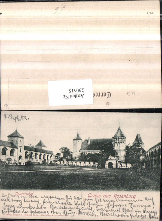 250515,Gruß aus Rosenburg am Kamp Tournierhof Turnierhof Schloss