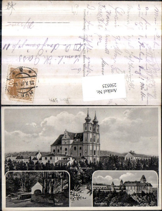 250525,Maria Dreieichen Kirche Bründl Kapelle Schloss Rosenburg Mehrbildkarte
