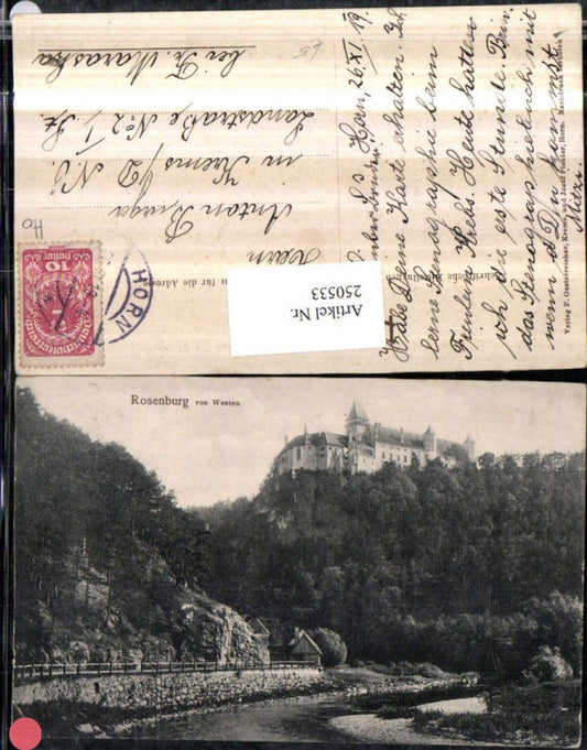 250533,Rosenburg am Kamp Schloss von Westen