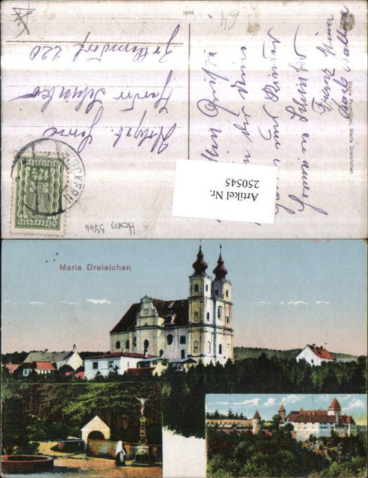 250545,Maria Dreieichen Kirche Bründl Kreuz Kapelle Schloss Burg Mehrbildkarte
