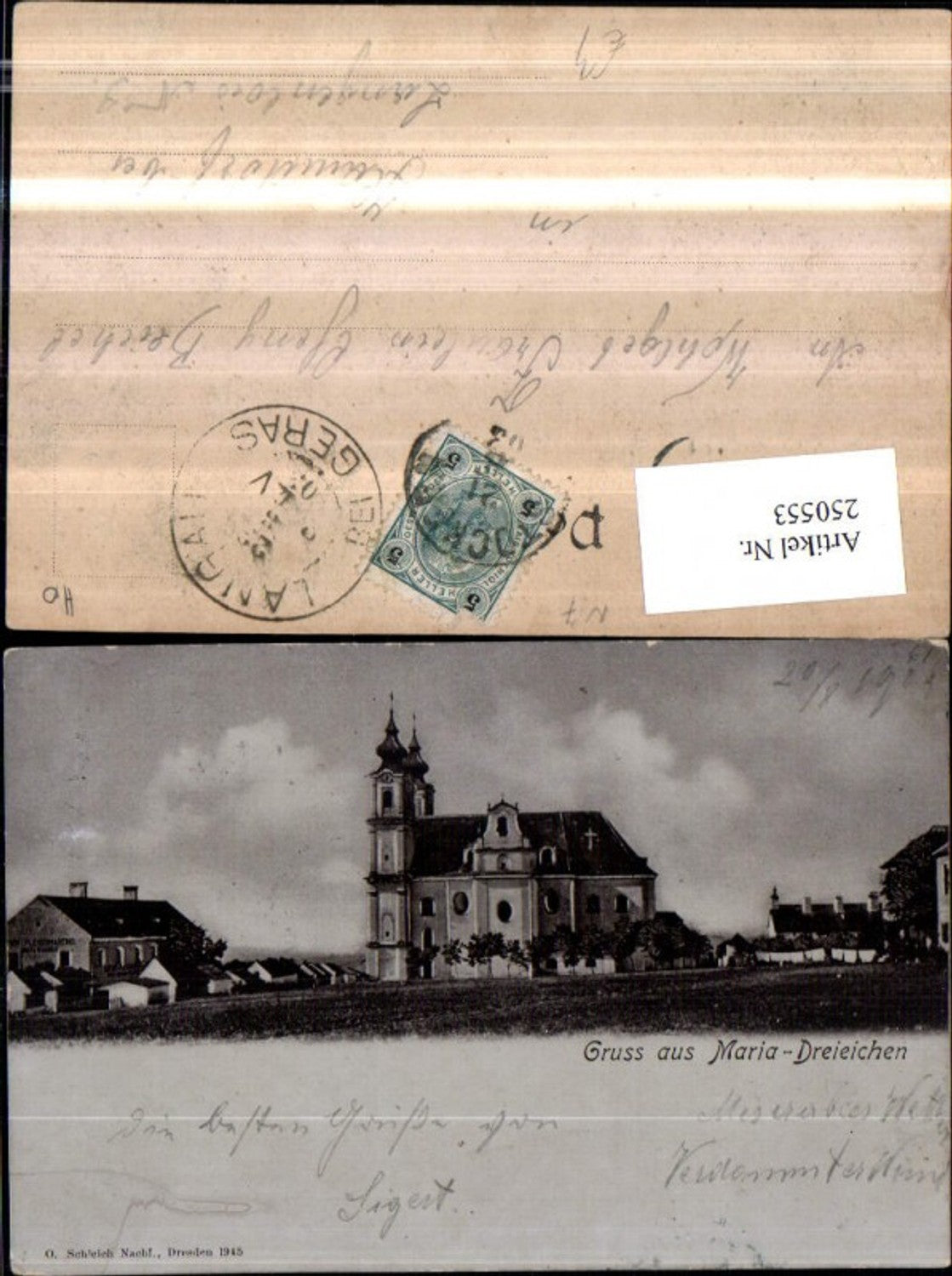 250553,Gruß aus Maria Dreieichen Kirche