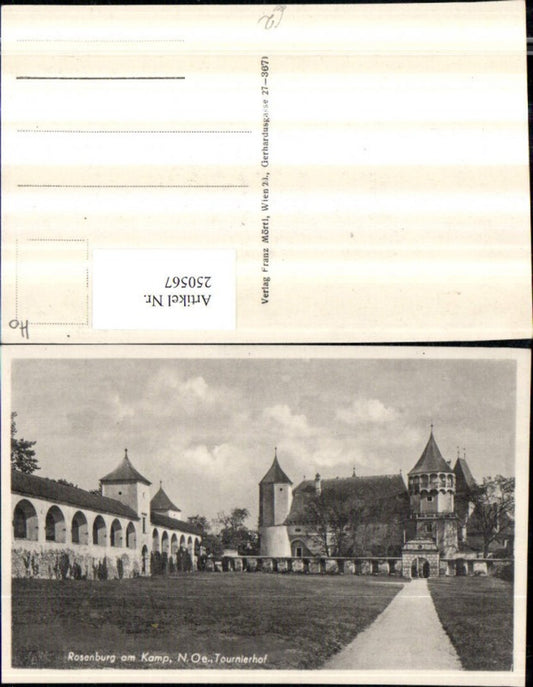 250567,Rosenburg am Kamp Schloss Tournierhof Turnierhof