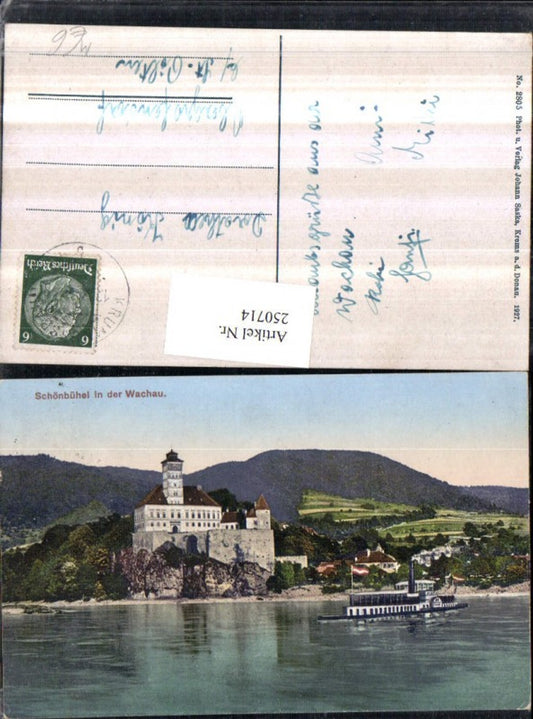 250714,Schönbühel in d. Wachau Schloss Dampfer