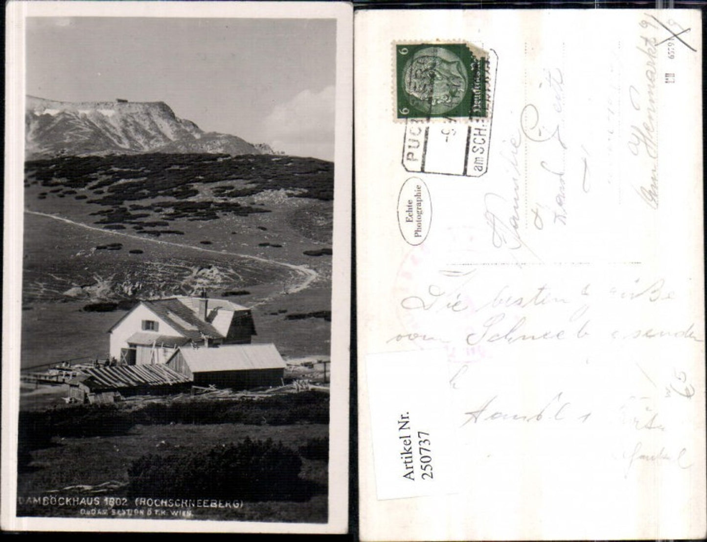 250737,Damböckhaus am Hochschneeberg b. Puchberg