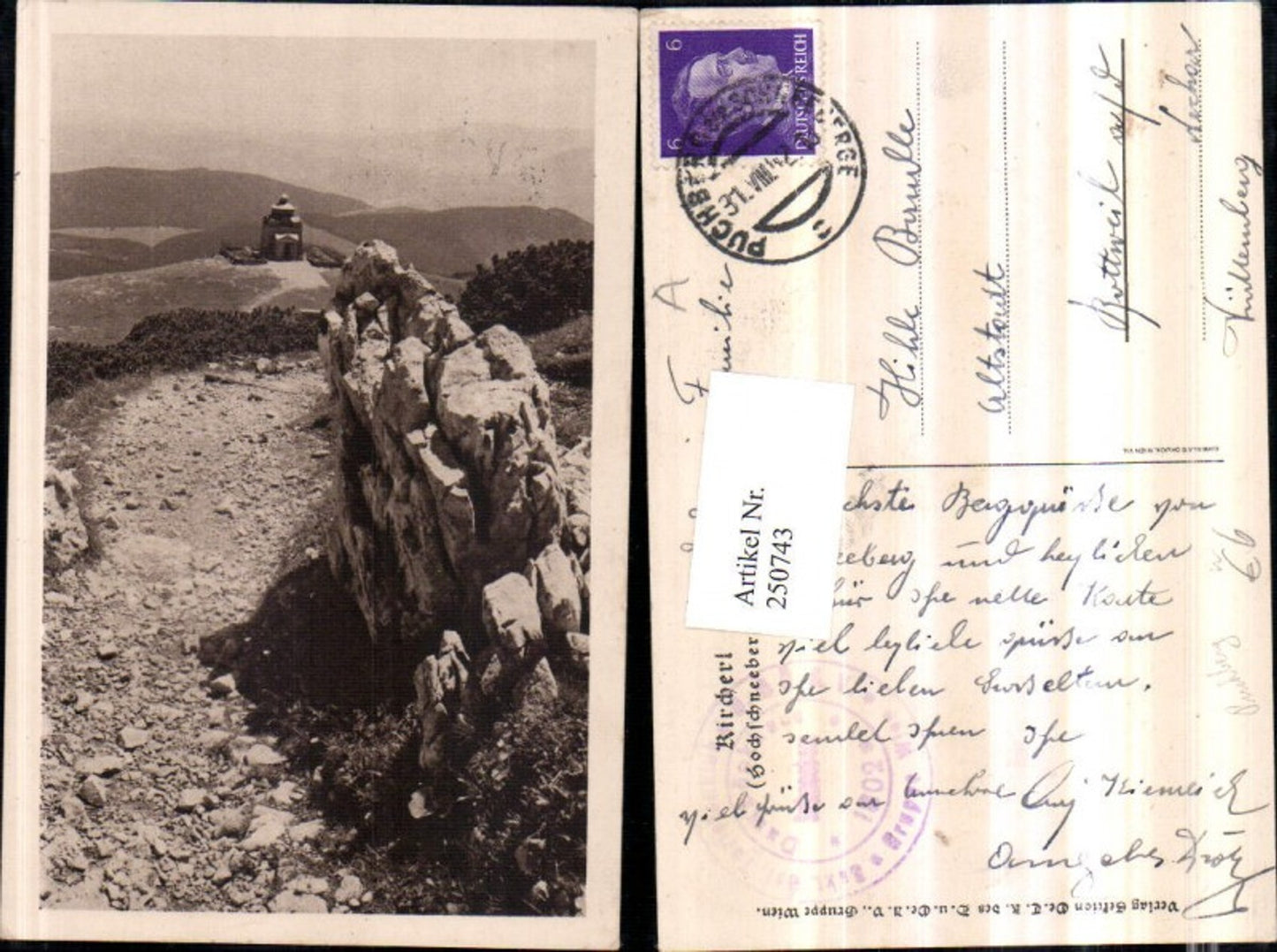 250743,Kircherl Kirche am Hochschneeberg b. Puchberg