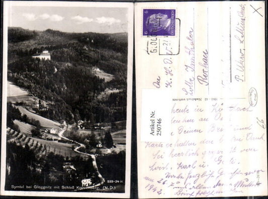 250746,Syrntal b. Gloggnitz m. Schloss Kranichberg