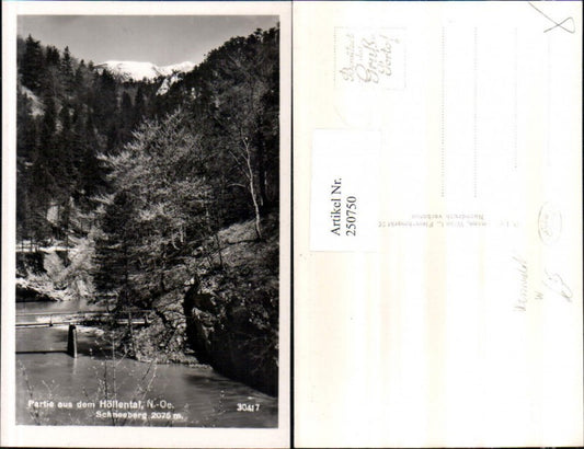 250750,Partie aus d. Höllental m. Schneeberg b. Schwarzau im Gebirge