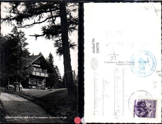 250778,Hubertushütte am Sonnwenstein b. Semmering