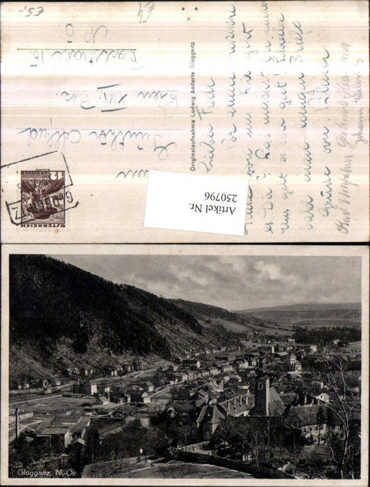 250796,Gloggnitz Totale m. Kirche